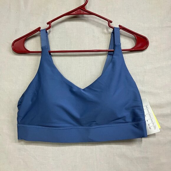 All in Motion Women's Size M Blue Medium Support Effortless Support Bra Sports - Picture 2 of 10